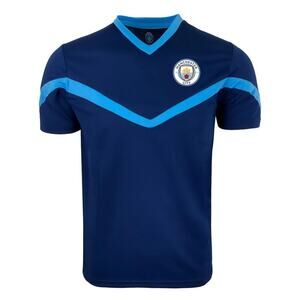 Manchester City FC Boys Training Jersey Navy Blue Youth Large Soccer Football
